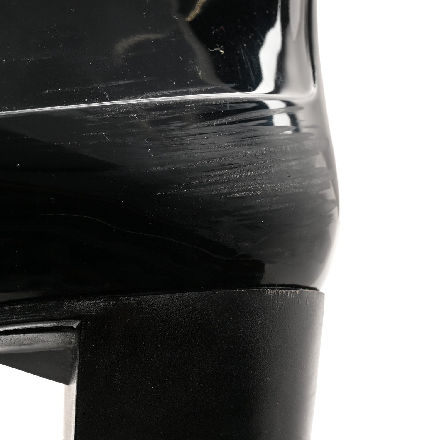 Chanel Rubber Camellia Rain Boots 38 Black 8 of 14
