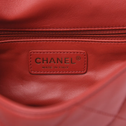 Chanel Lambskin Quilted Small Easy Carry Flap Red 5 of 10