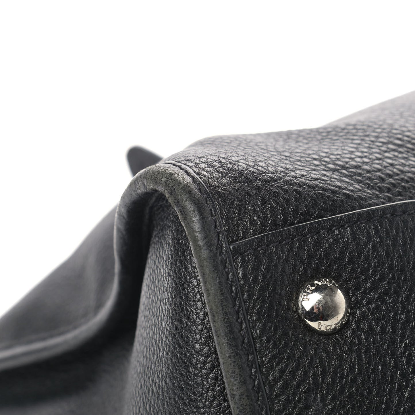 Vitello Daino Shopping Satchel Black