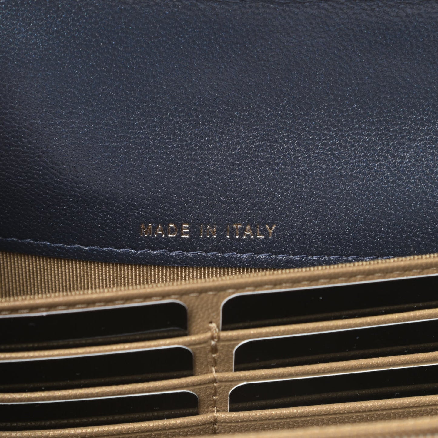 Iridescent Lambskin Quilted Chic Pearls Clutch With Chain Blue