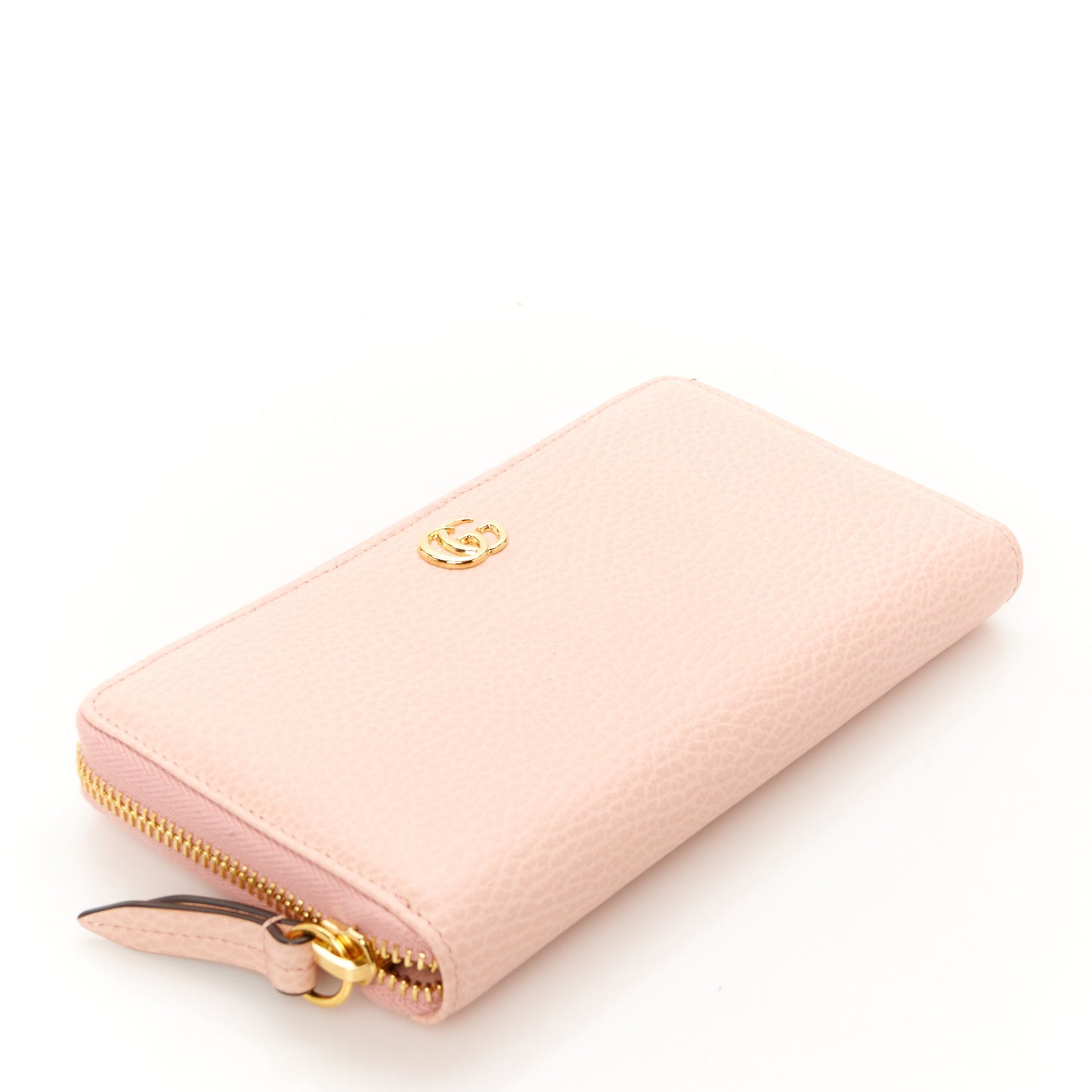 Dollar Calfskin GG Marmont Zip Around Wallet Perfect Pink