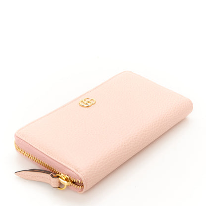 Gucci Dollar Calfskin GG Marmont Zip Around Wallet Perfect Pink 4 of 9