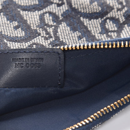 Christian Dior Monogram Mini Saddle Pochette Navy 7 of 8