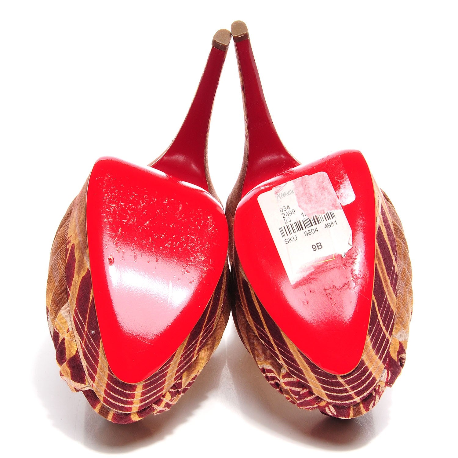 Christian Louboutin Bazin Jenny 150 Platform Pumps 39 Fauve 5 of 6