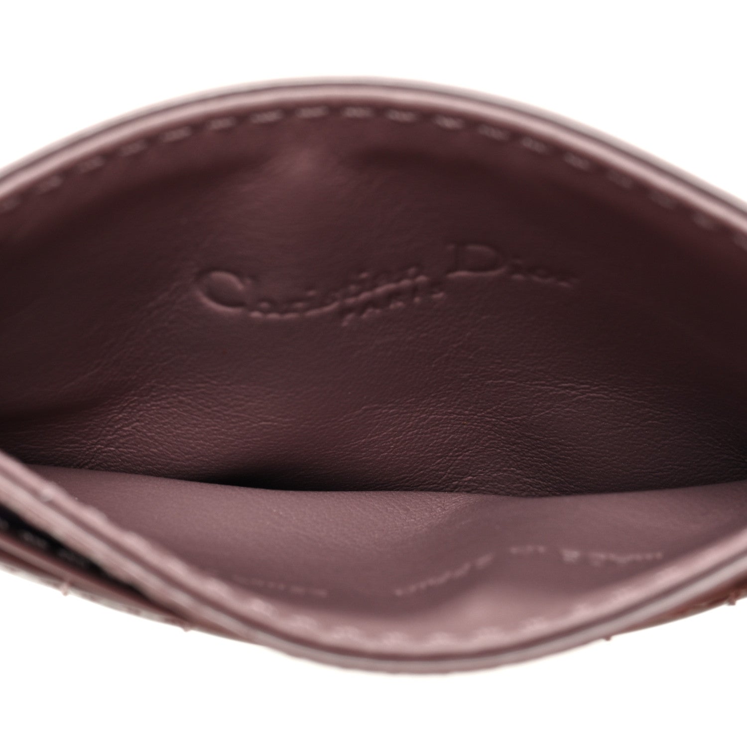 Christian Dior Patent Cannage Lady Dior Five-Slots Card Holder Pink Peony 5 of 8