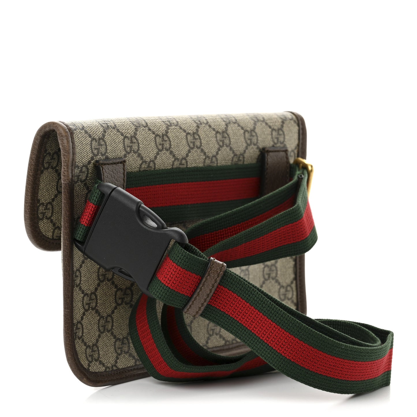 GG Supreme Monogram Neo Vintage Web Belt Bag Brown