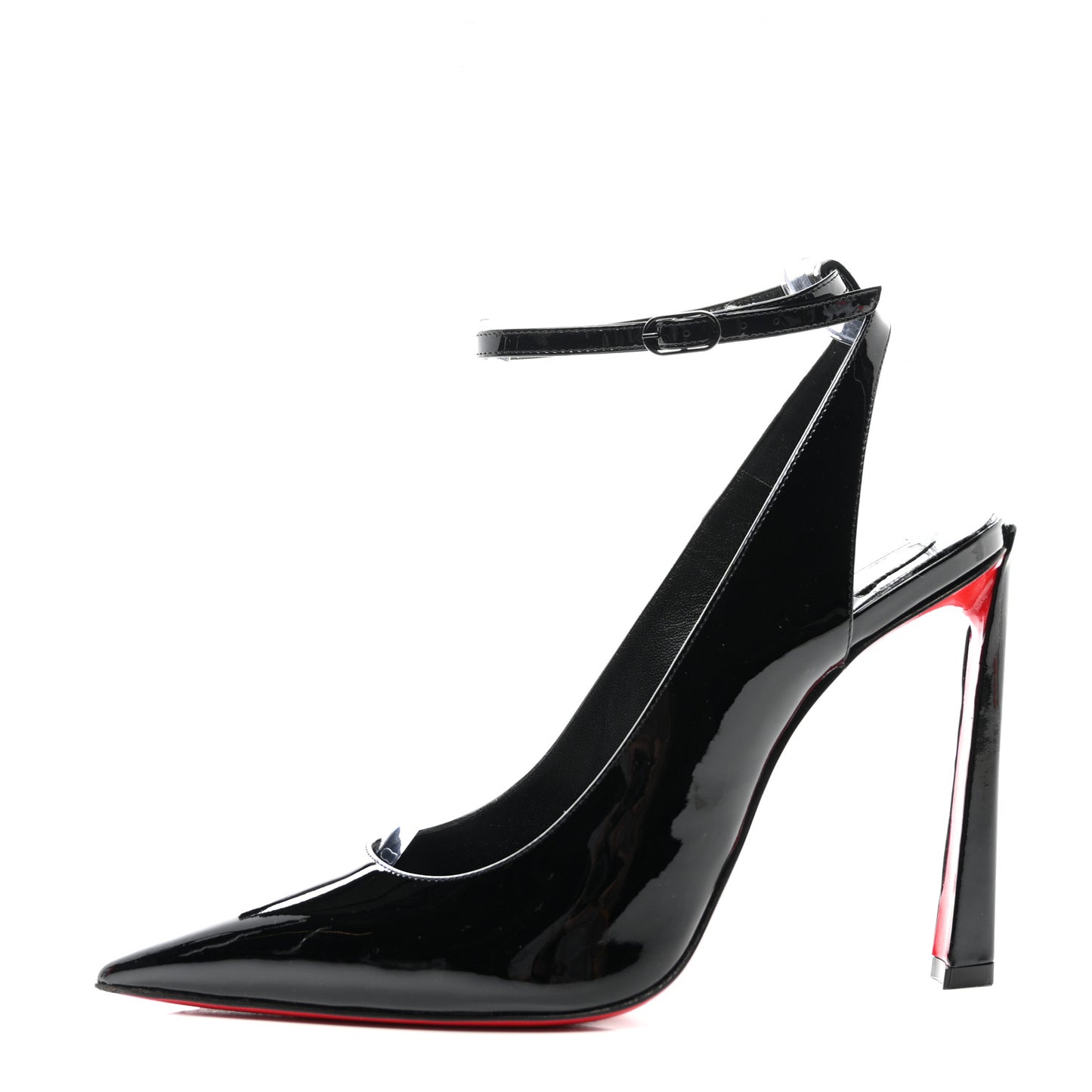 Patent Calfskin Condora Sling 100 Pumps 39.5 Black
