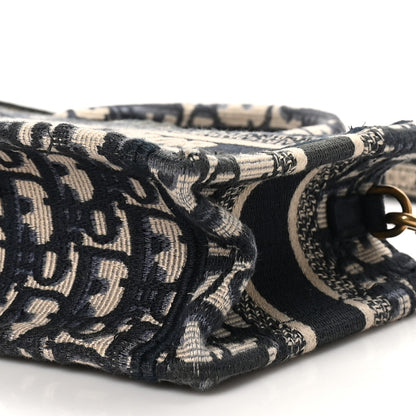 Christian Dior Oblique Mini Book Tote With Strap Blue Multicolor 10 of 10