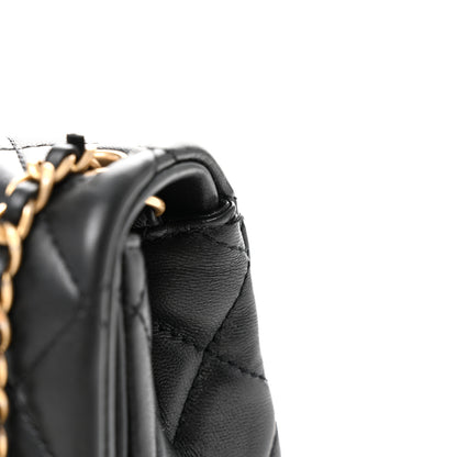 Chanel Lambskin Quilted Mini Pearl Crush Flap Black 11 of 12