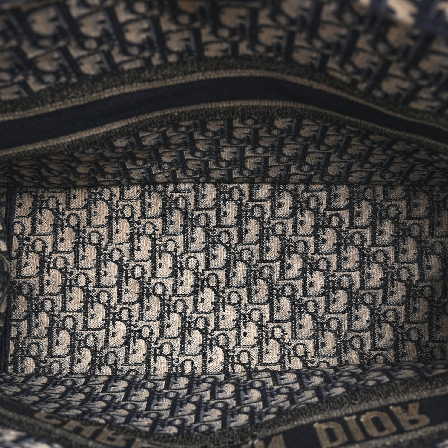 Christian Dior Oblique Large Book Tote Blue Multicolor 1848938