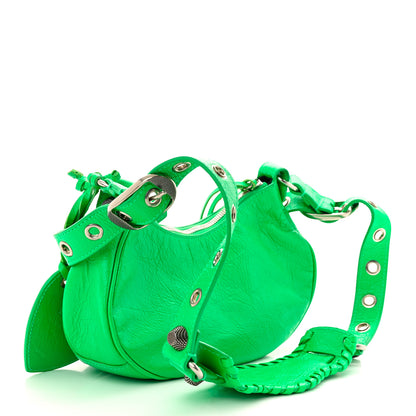 Balenciaga Agneau Arena Le Cagole Shoulder Bag XS Vivid Green 3 of 10