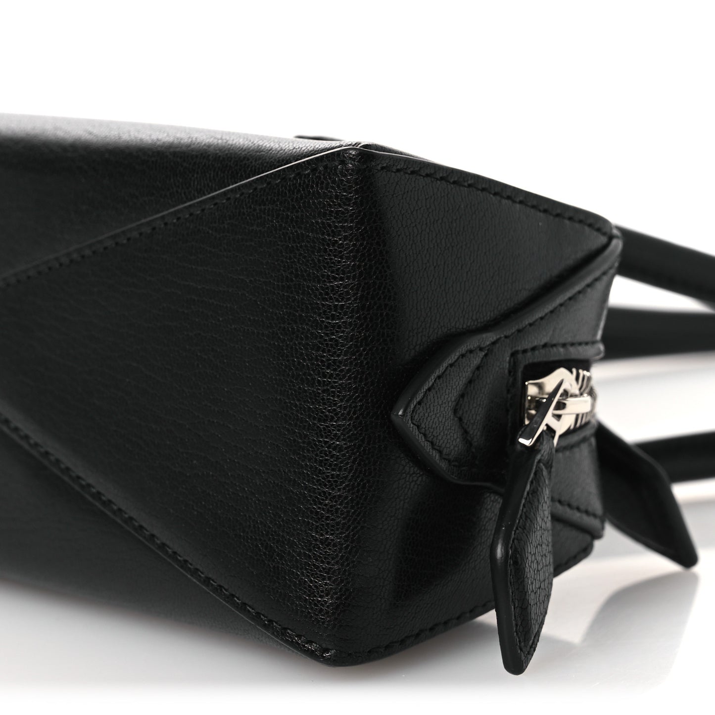Shiny Goatskin Small Le Teckel Bag Black Black