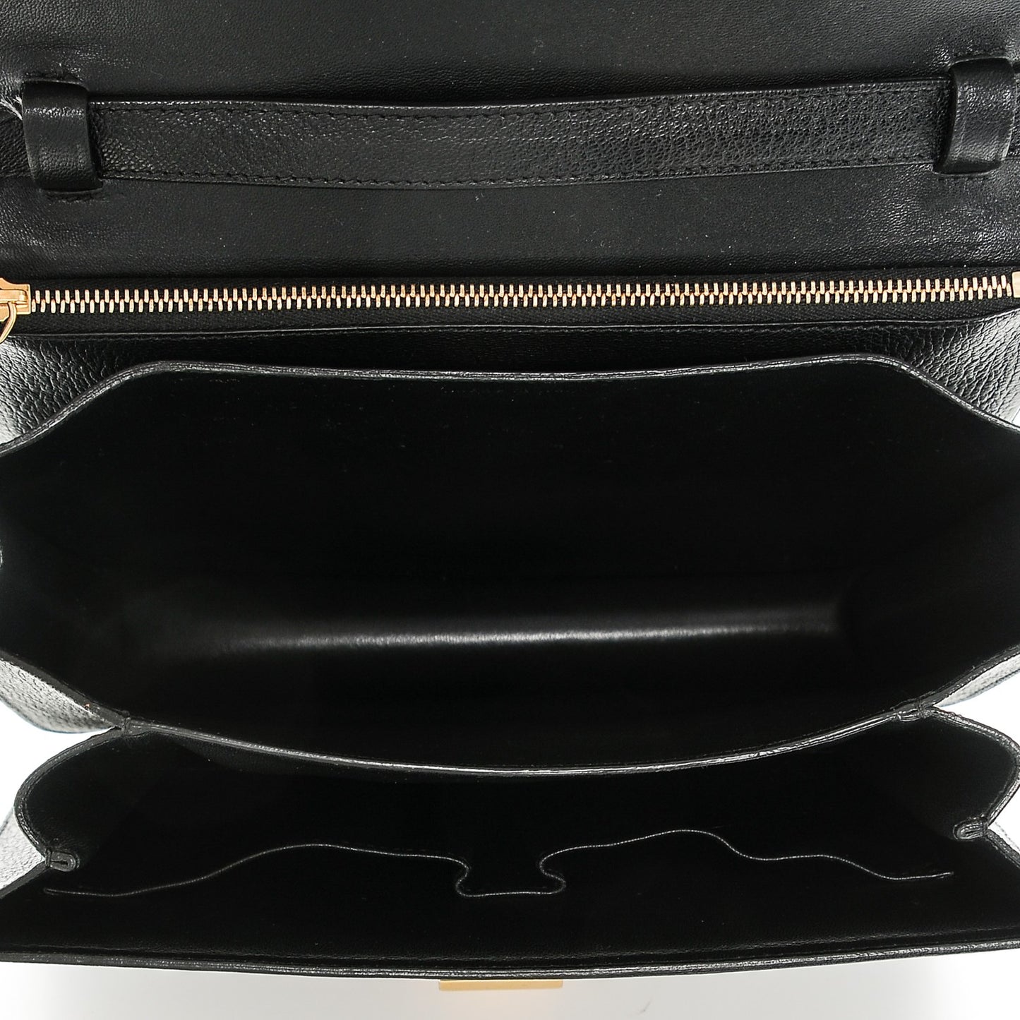 Goatskin Medium Classic Box Flap Bag Black