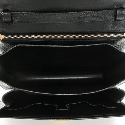 Celine Goatskin Medium Classic Box Flap Bag Black 5 of 7
