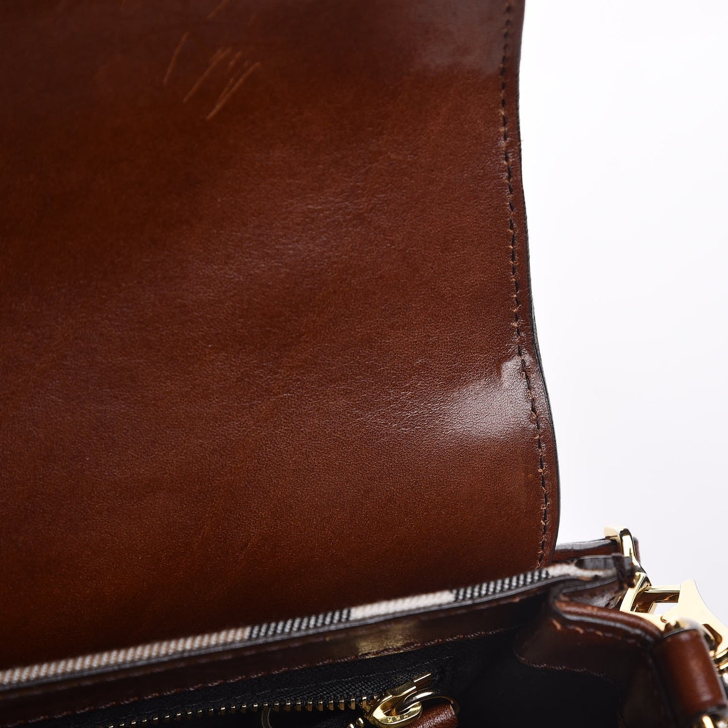 House Check Bridle Calfskin Small Abbott Crossbody Bag Tan