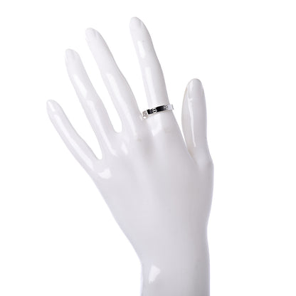 Cartier 18K White Gold 3.5mm LOVE Wedding Band Ring 56 7.5 2 of 4