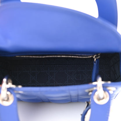 Christian Dior Lambskin Cannage Mini Lady Dior Blue 5 of 10
