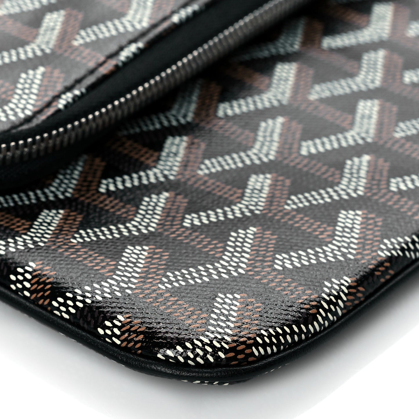 Goyardine Sainte Marie Soft Clutch Black