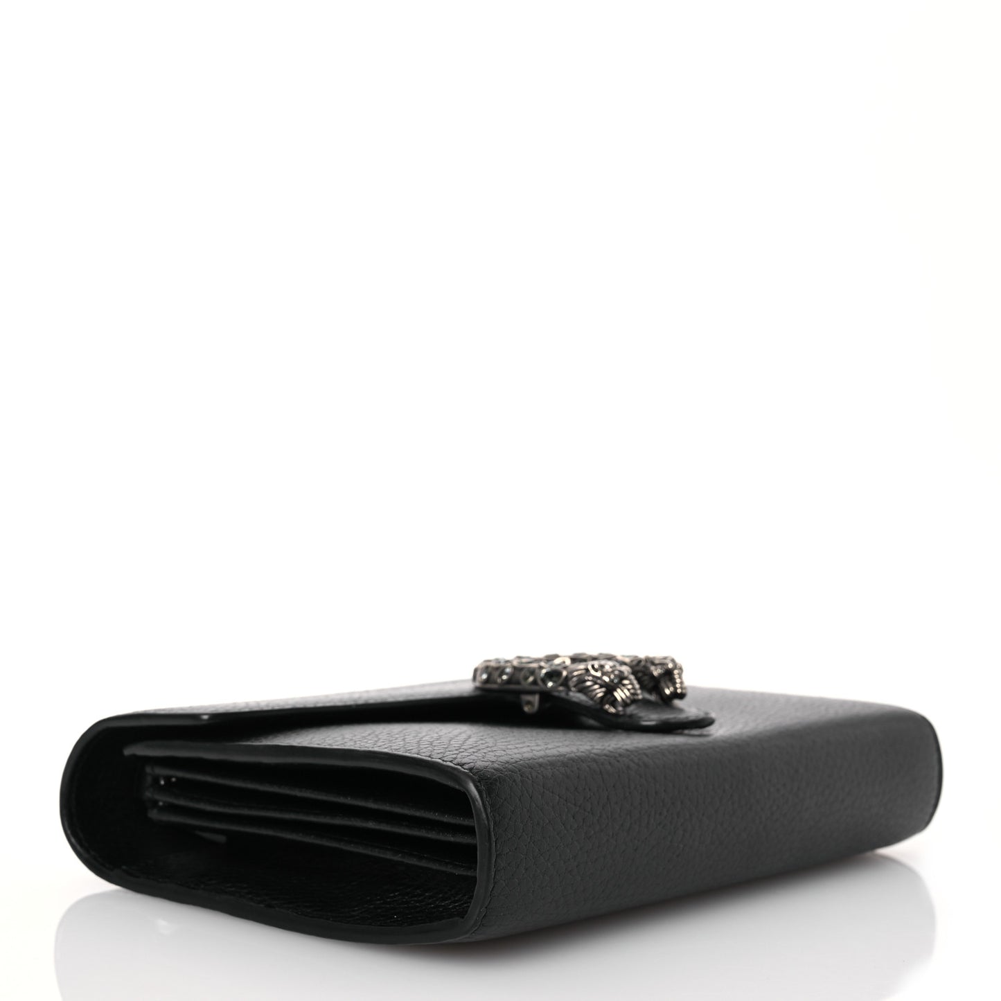 Calfskin Mini Dionysus Chain Wallet Black
