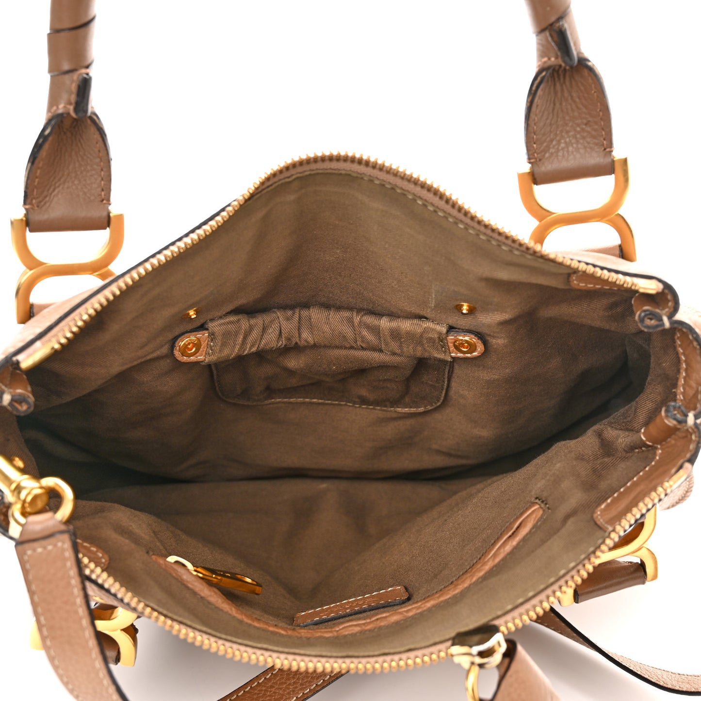Calfskin Small Marcie Satchel Nut