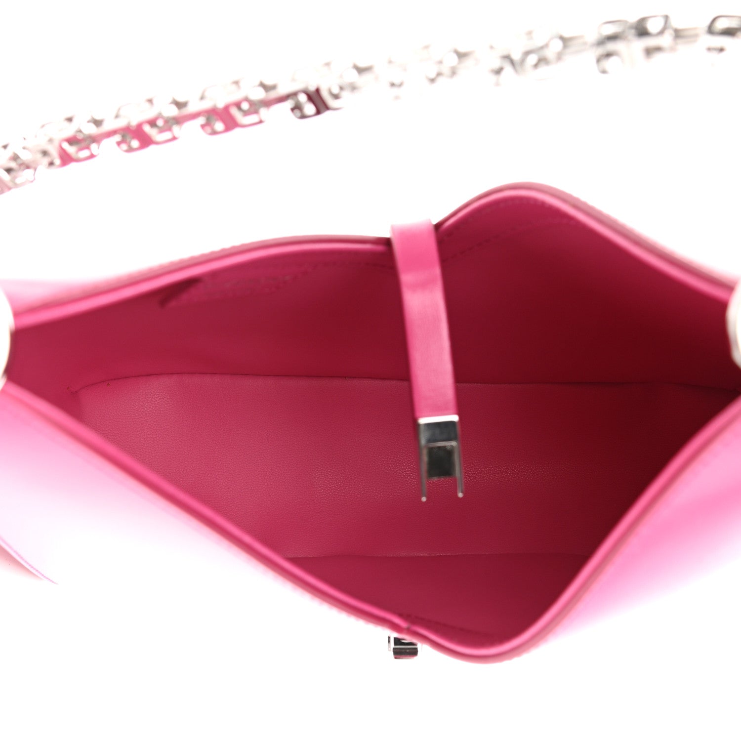 Givenchy Box Calfskin Mini Cut Out Shoulder Bag Neon Pink 5 of 12