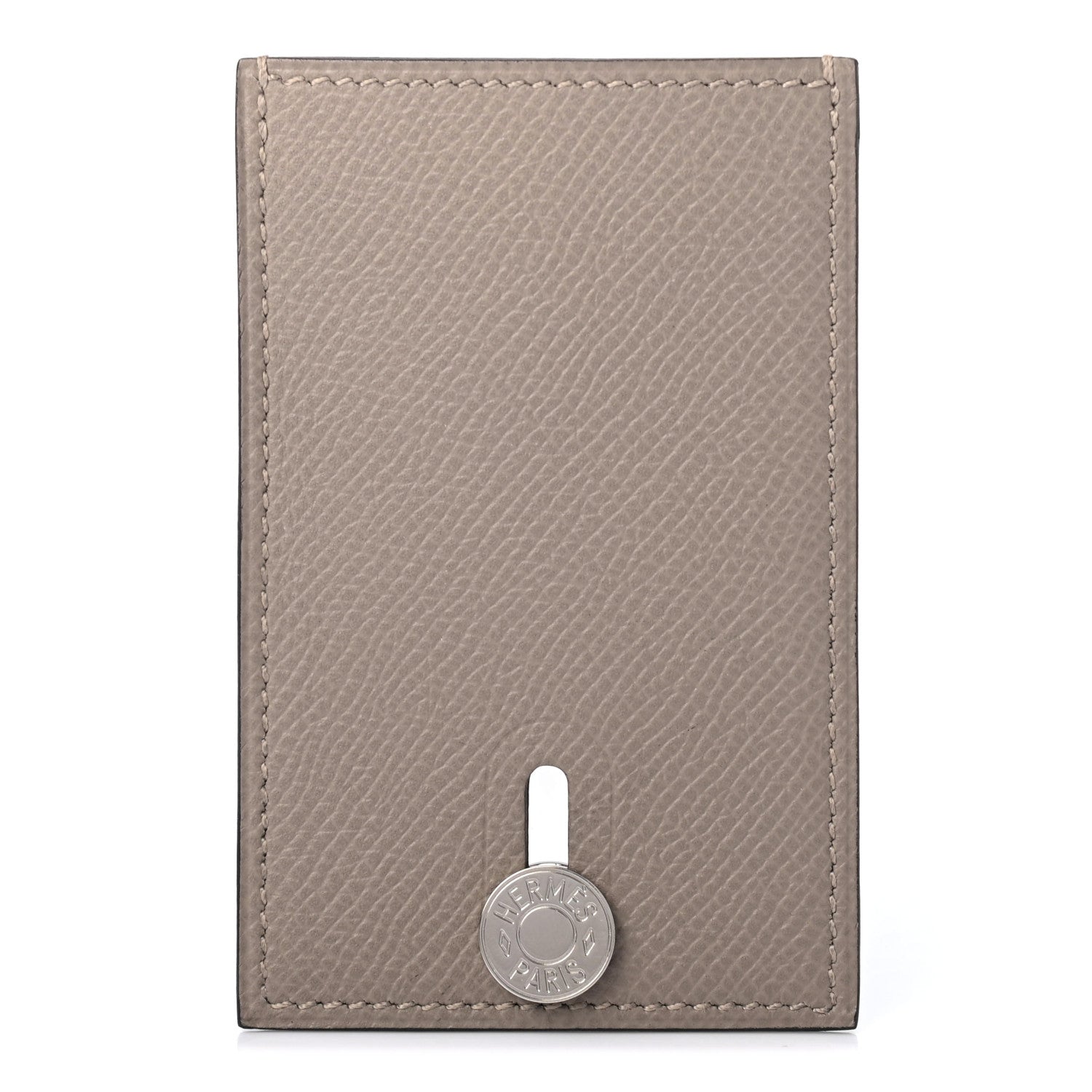 Hermes Epsom Diabolo Card Holder Case Gris Asphalt 1 of 7