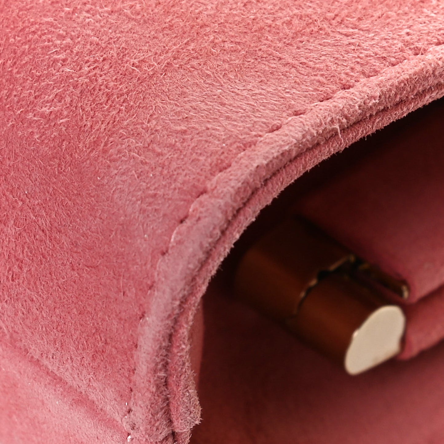 Suede Crystal Embellished Venus Clutch Pink