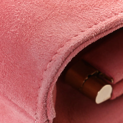 Jimmy Choo Suede Crystal Embellished Venus Clutch Pink 6 of 13