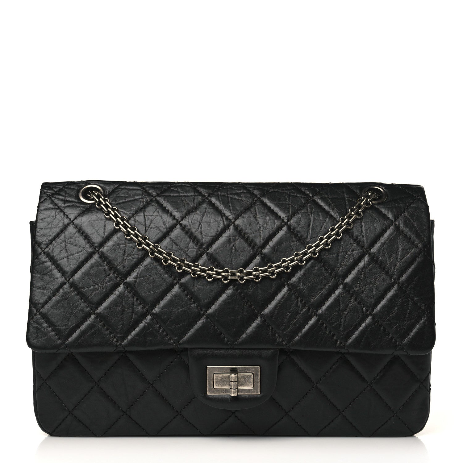 Chanel Aged Calfskin Quilted 2.55 Reissue 227 Flap Black 1 of 9