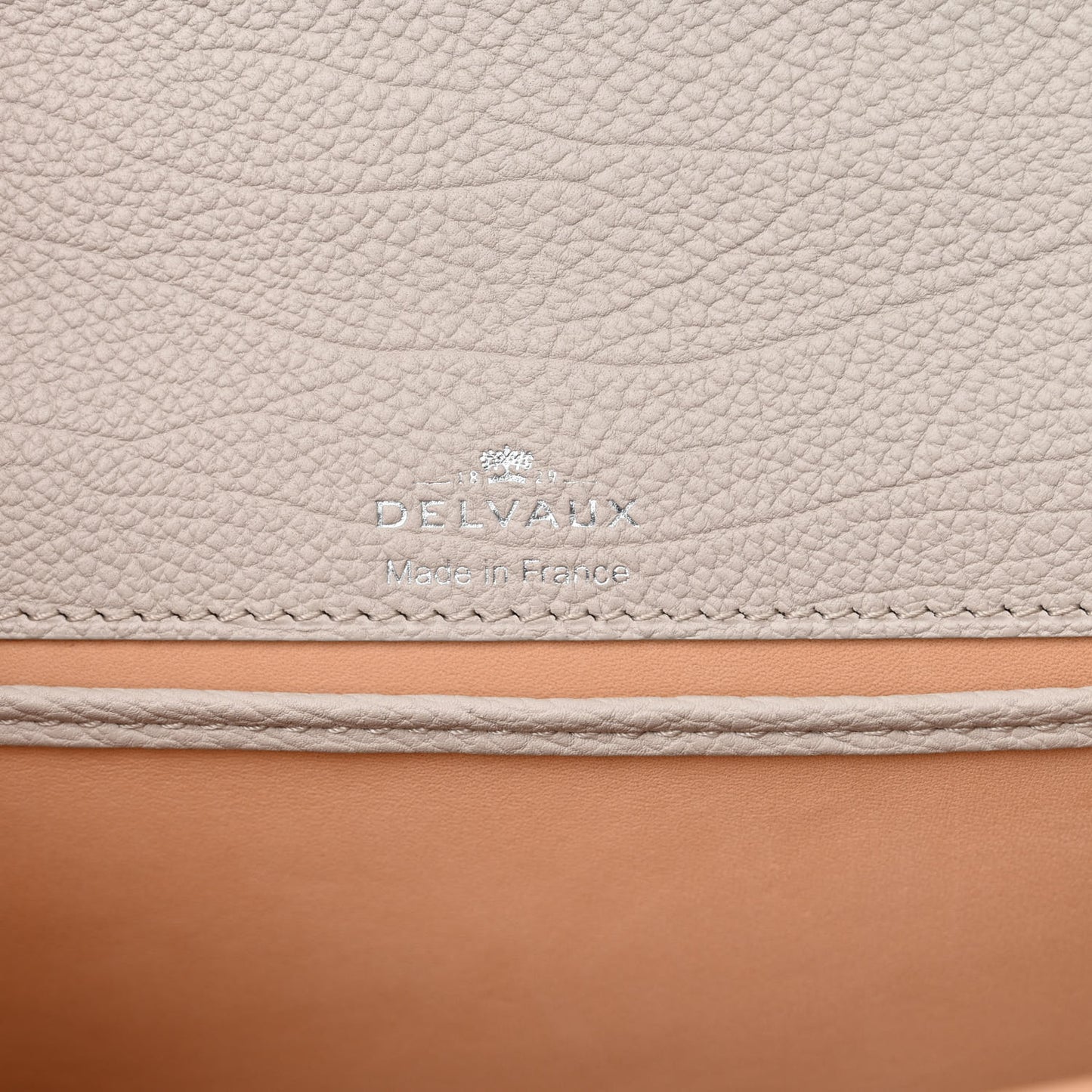 Crispy Calfskin Mini Tempete Satchel Light Grey