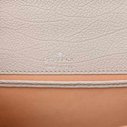 Delvaux Crispy Calfskin Mini Tempete Satchel Light Grey 7 of 10