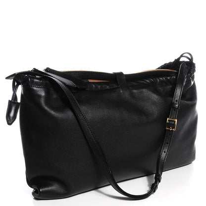 Burberry Soft Bridle Calfskin Long Crush Hobo Black 3 of 8