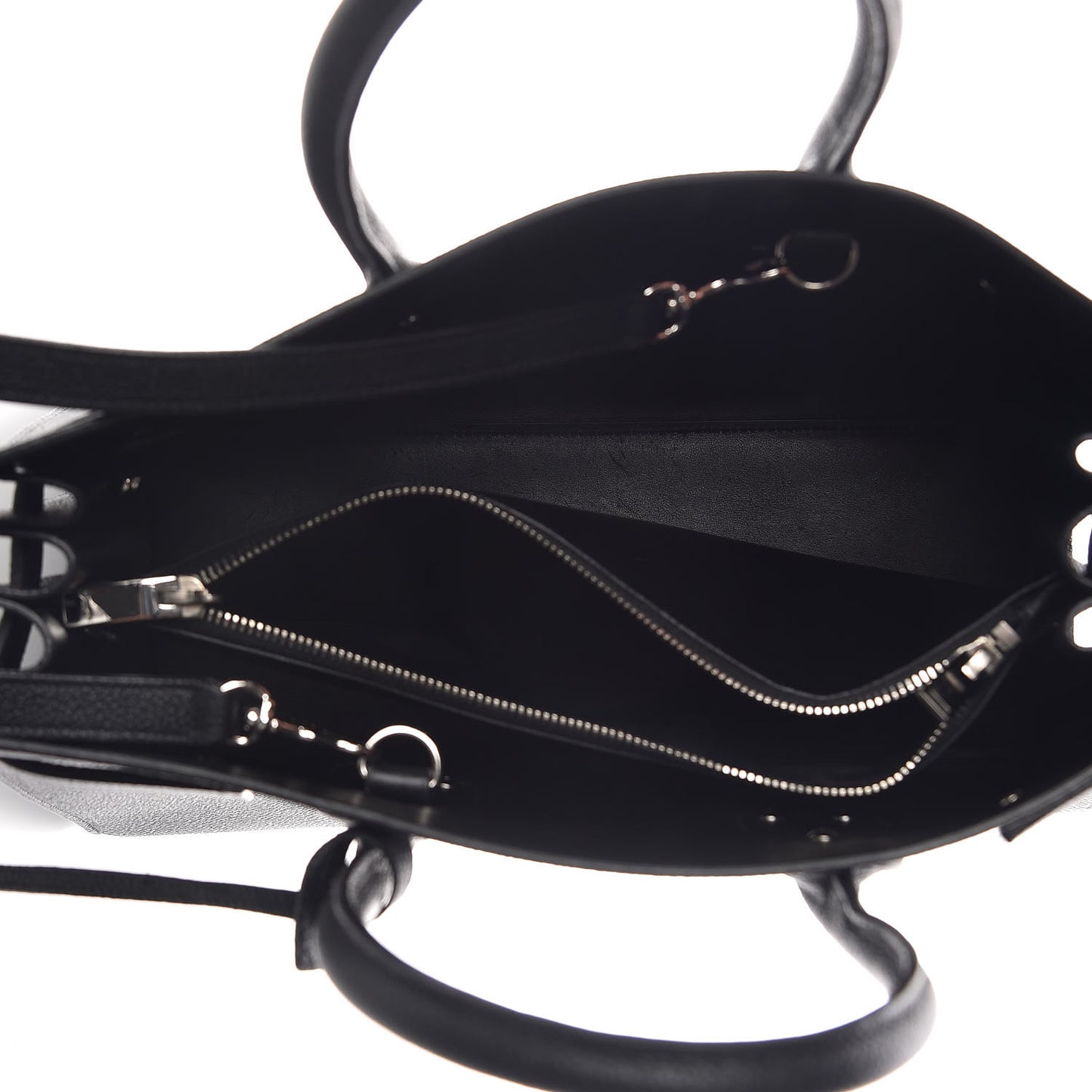 Grained Calfskin Small Sac De Jour Black