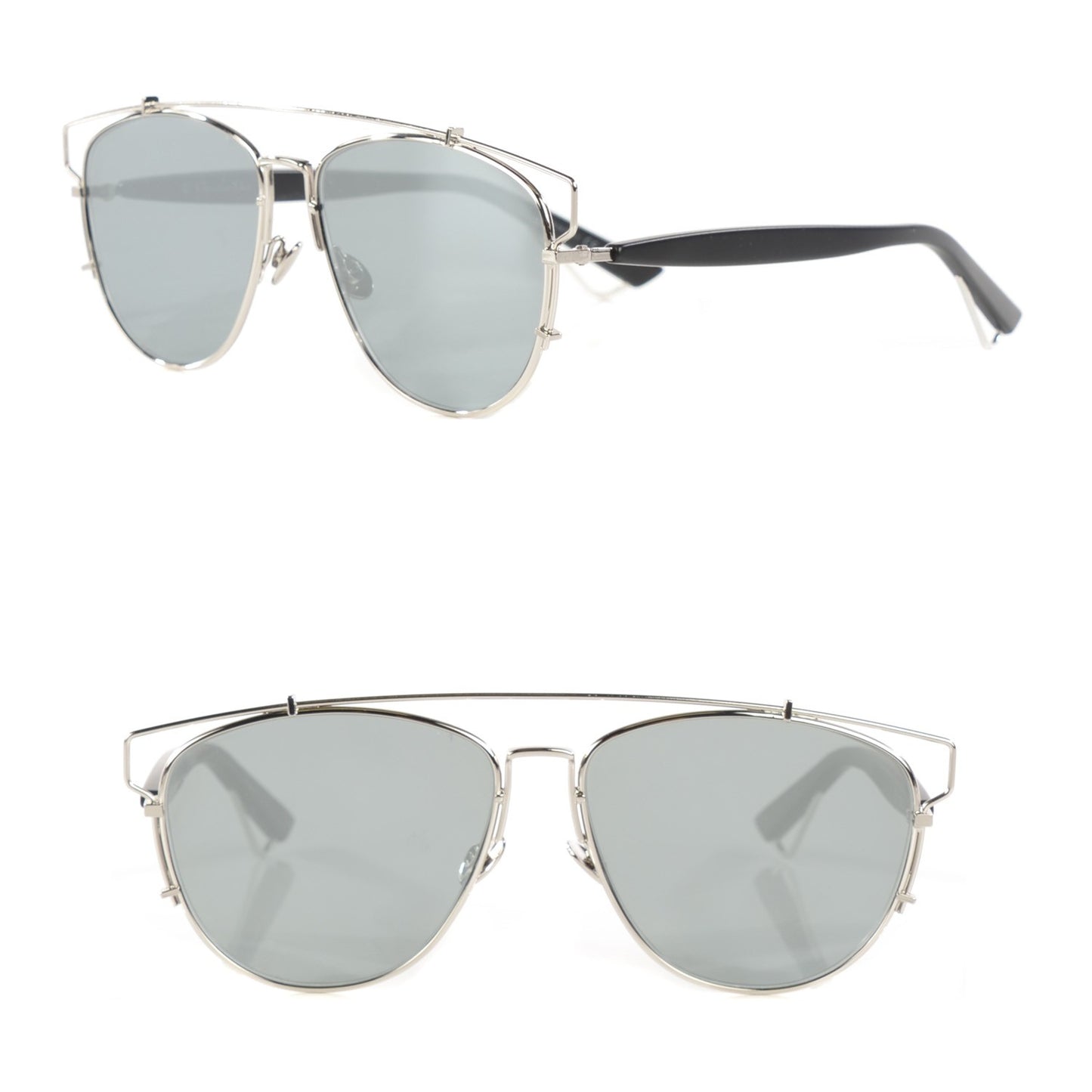 Mirrored Technologic Sunglasses 84J0T Blue Silver