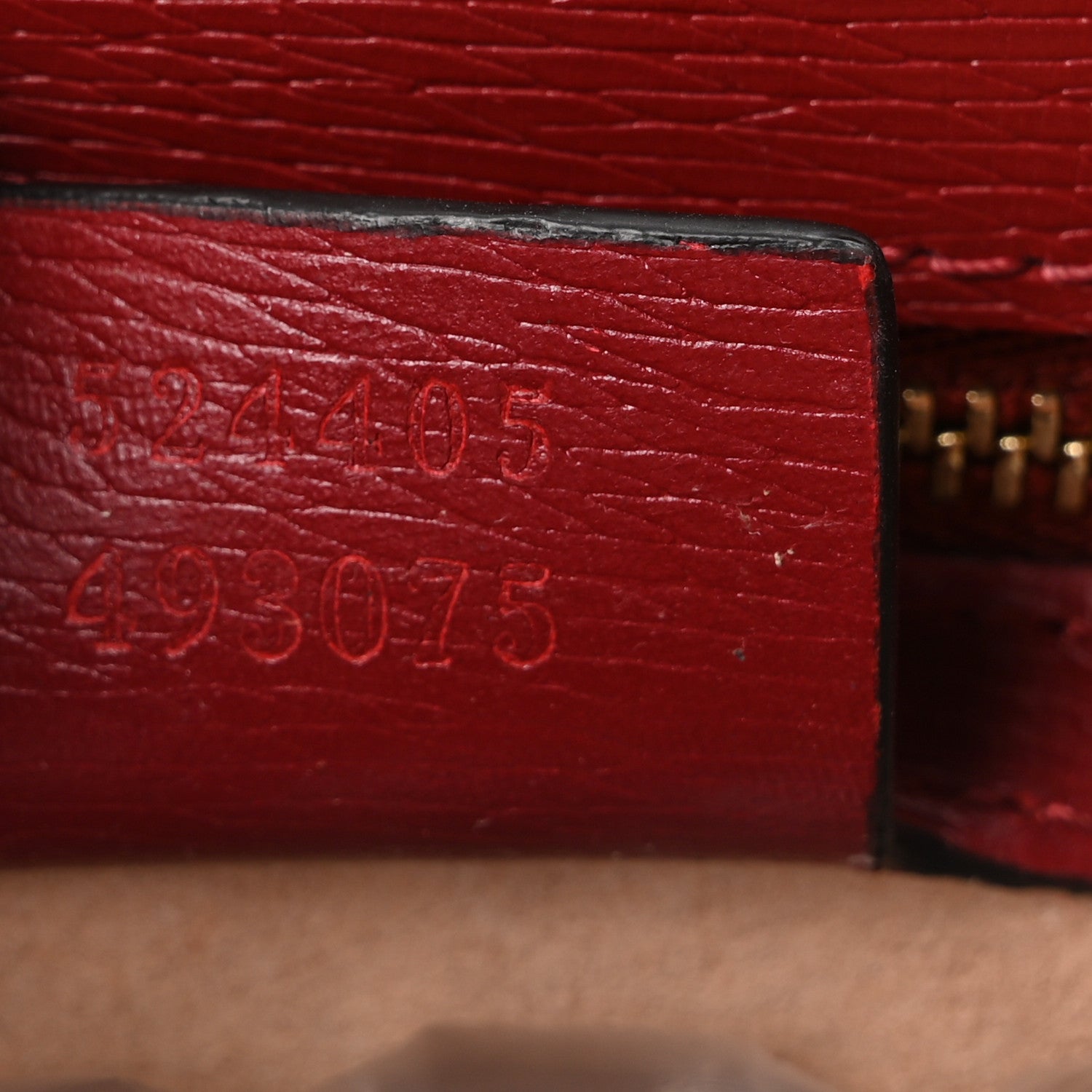 Gucci Textured Calfskin Printed Small Sylvie Shoulder Bag Red 7 of 11