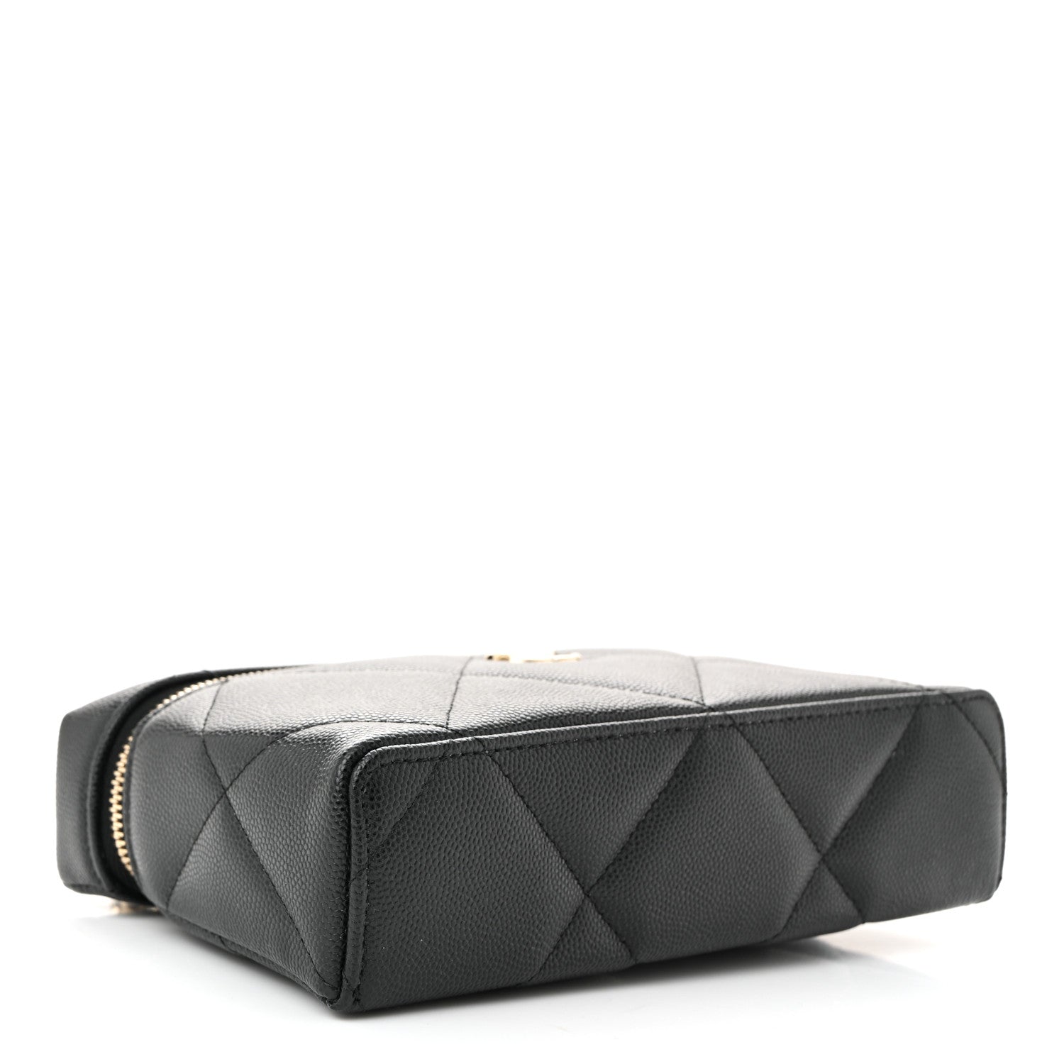 Chanel Caviar Quilted Top Handle Slim Vanity With Chain Black 4 of 11