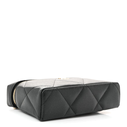 Chanel Caviar Quilted Top Handle Slim Vanity With Chain Black 4 of 11