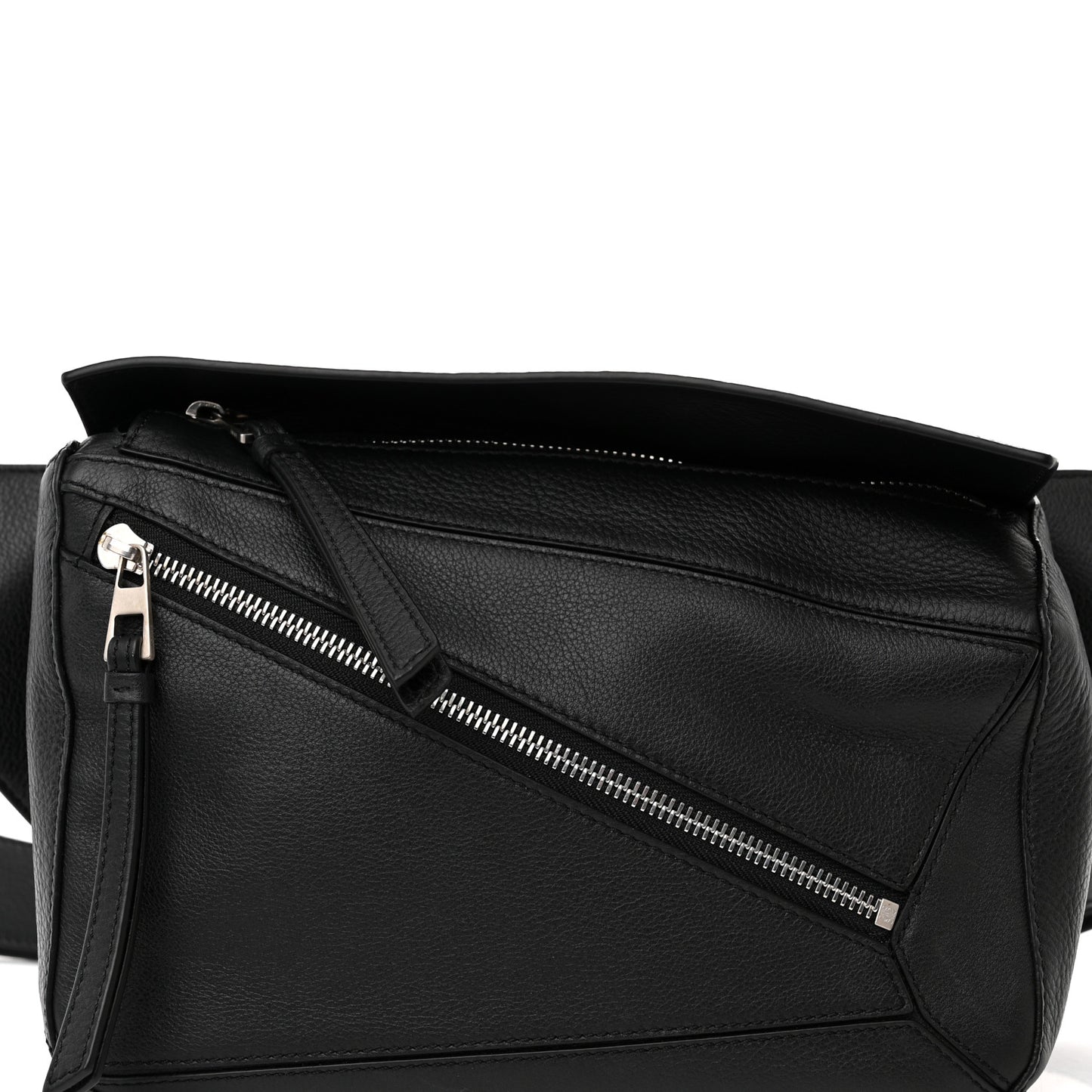 Calfskin Small Puzzle Bumbag Black