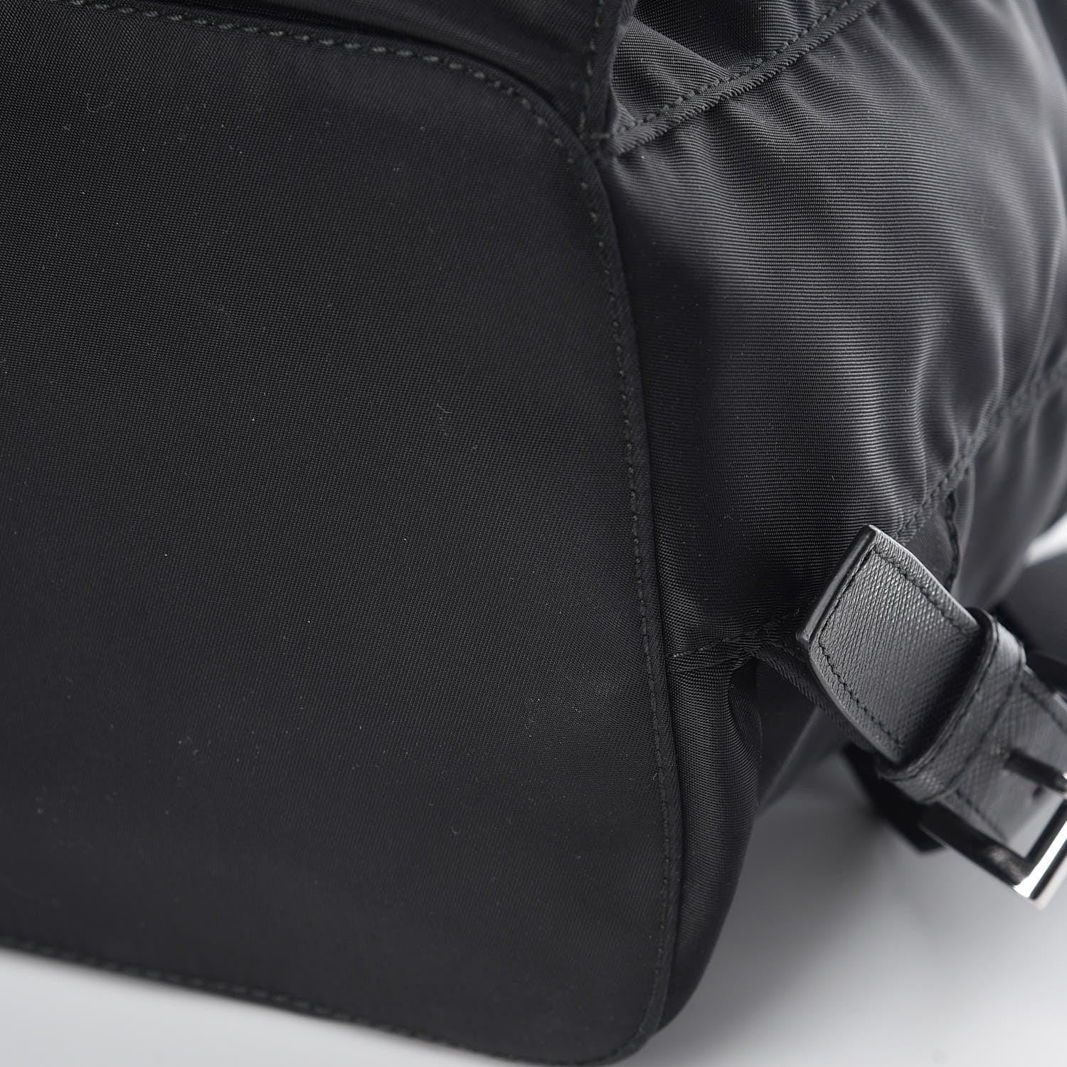 Prada Tessuto Nylon Saffiano Medium Backpack Black 10 of 10