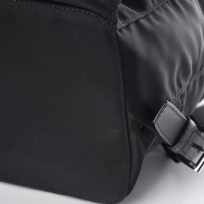 Prada Tessuto Nylon Saffiano Medium Backpack Black 10 of 10