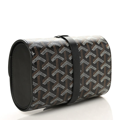 Goyard Goyardine Double Travel Watch Case Black 3 of 8