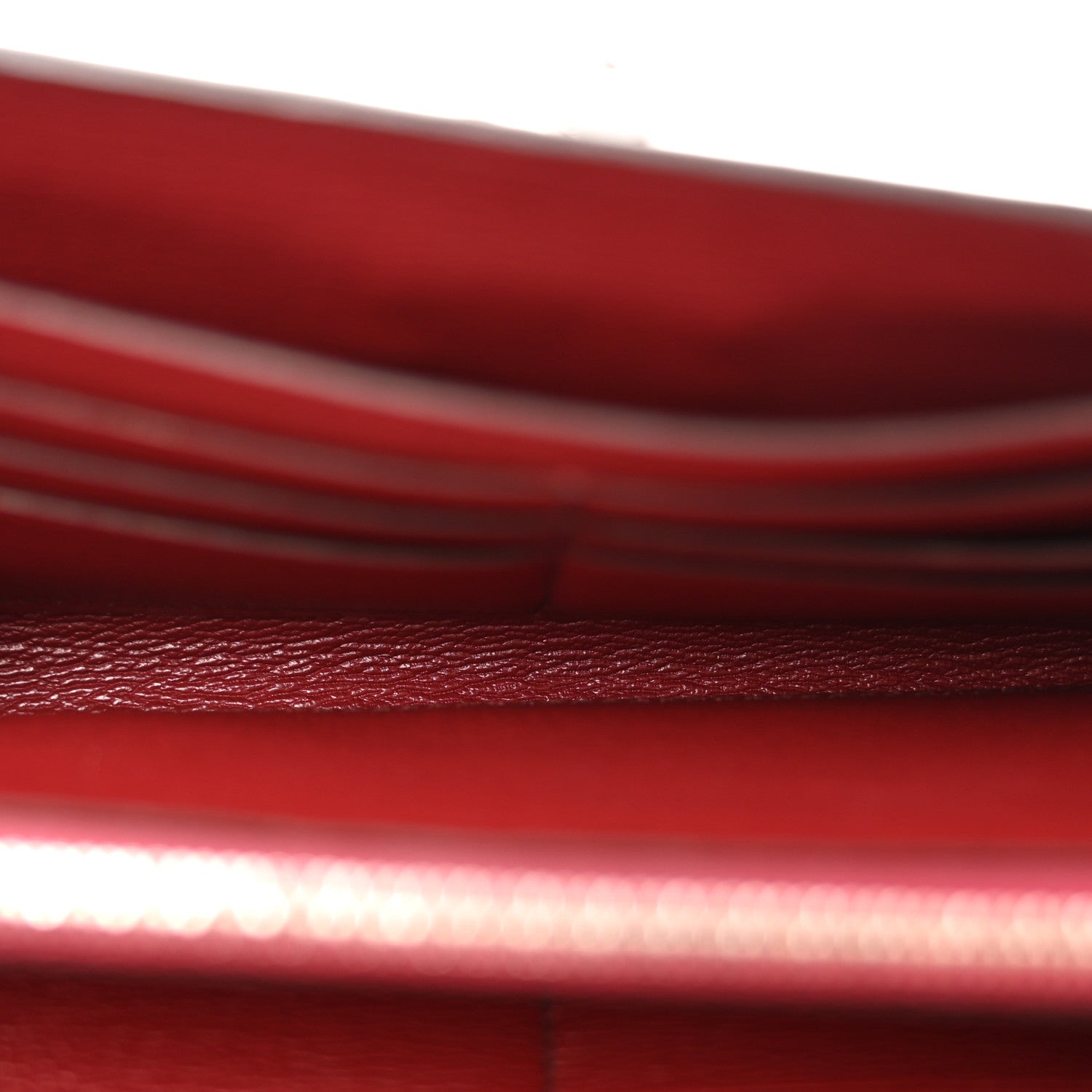 Hermes Shiny Alligator Kelly Longue Wallet Bourgogne 5 of 9