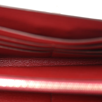 Hermes Shiny Alligator Kelly Longue Wallet Bourgogne 5 of 9