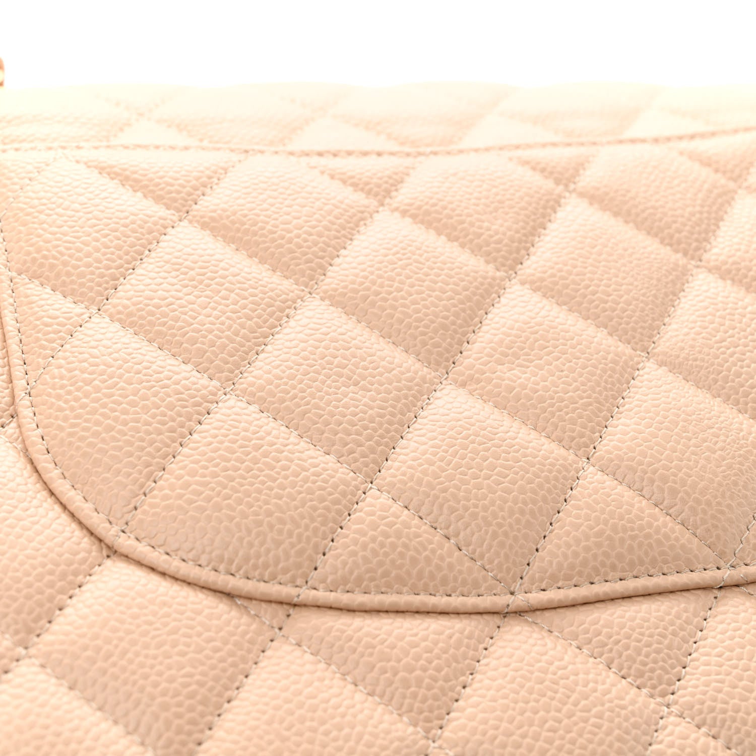 Chanel Caviar Quilted Jumbo Double Flap Beige Clair 11 of 12
