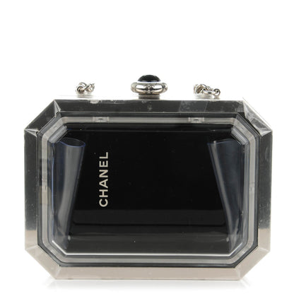 Chanel Plexiglass Premiere Minaudiere Clutch Black 1 of 7