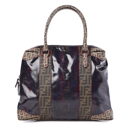 Fendi Zucca Zucchino Spalmati Large Mixed Media B Mix Tote Multicolor Tobacco 1 of 11