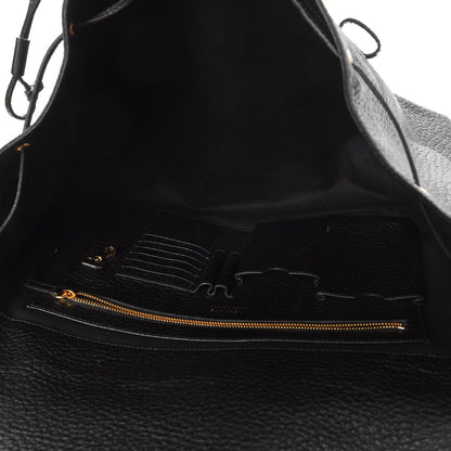 Versace Grained Calfskin Palazzo Medusa Convertible Backpack Black 5 of 7