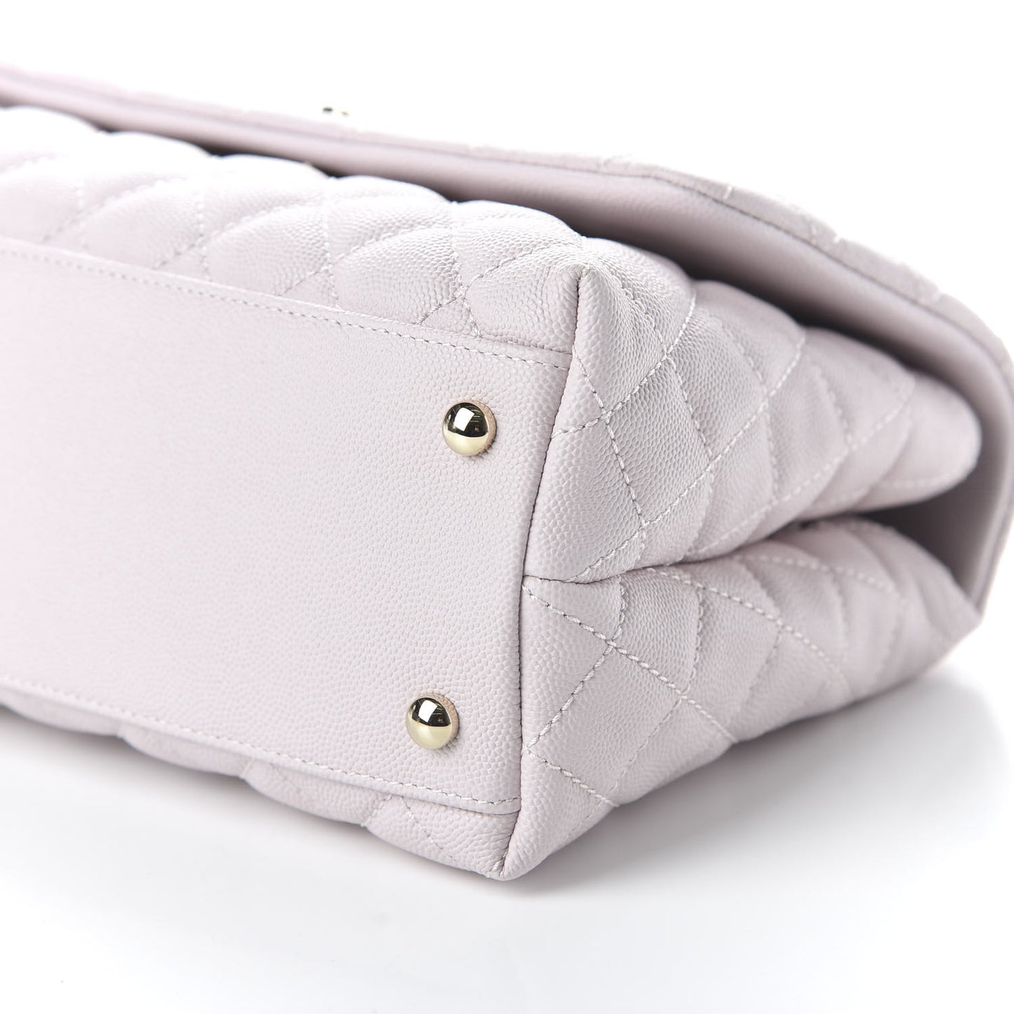 Caviar Quilted Small Coco Handle Flap Lilas Lilac