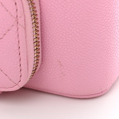 Chanel Caviar Quilted Top Handle Pocket Vanity Case Lilac 12 of 14
