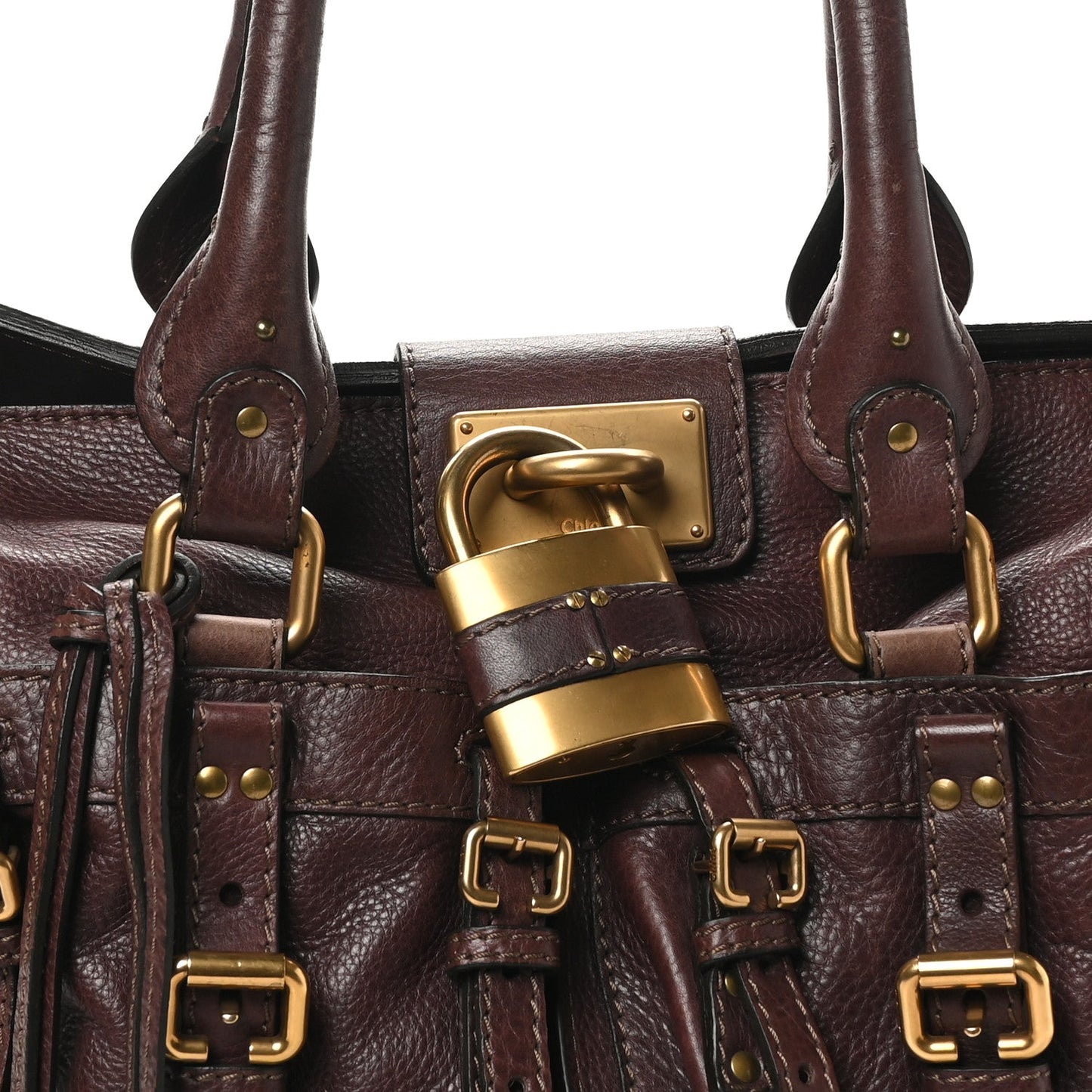 Calfskin Paddington Front Pocket Tote Chocolate